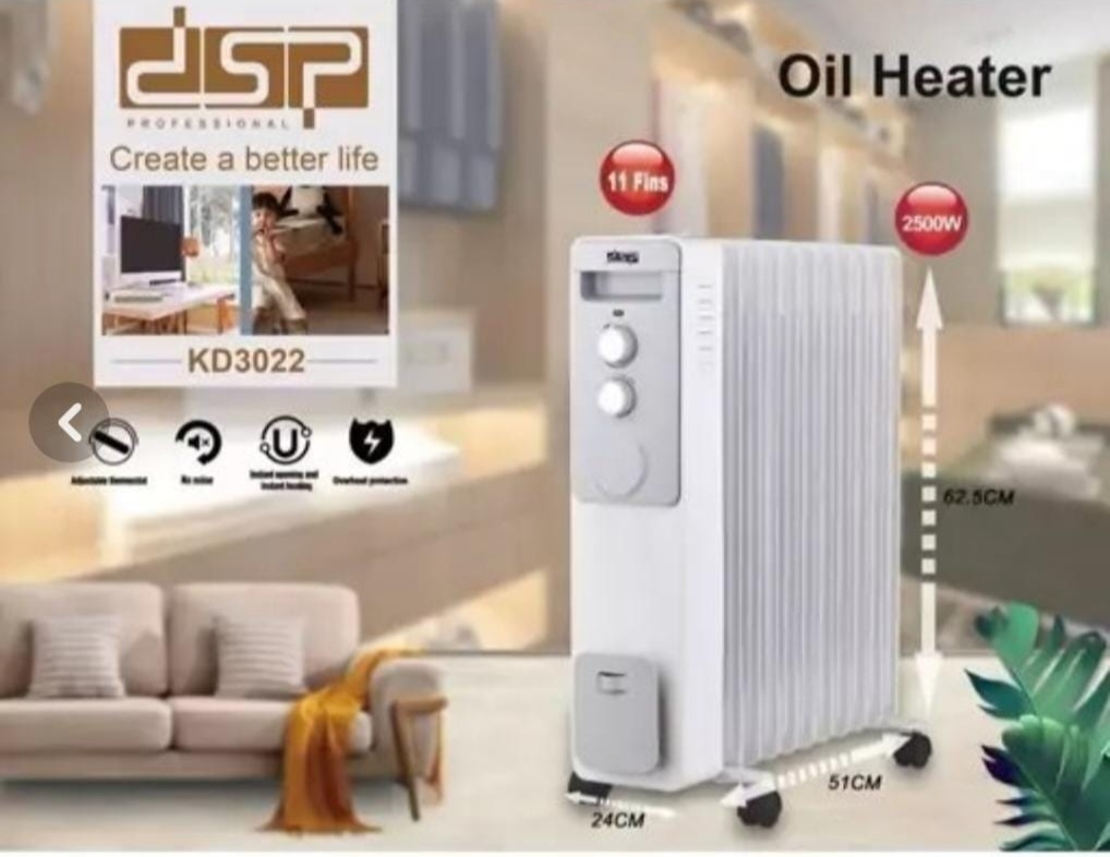 شوفاژ برقی روغنی ۱۱ پره دی اس پی مدل KD3022